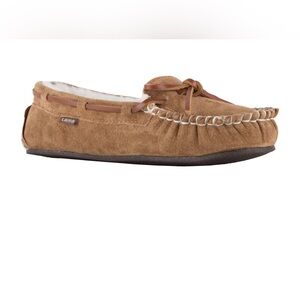NIB Lamo Brown Suede Women’s Moccasin with Bow Size 6
